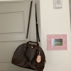 Coach Peyton Leather Domed Satchel
